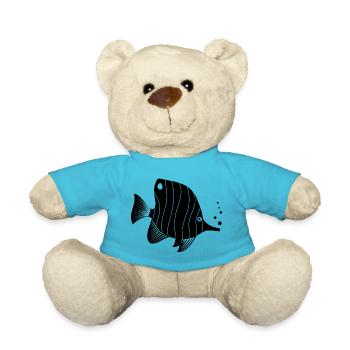 Fish Aquarium Marine Animal Climate Environmental Protection - Teddy Bear - atoll blue - Front