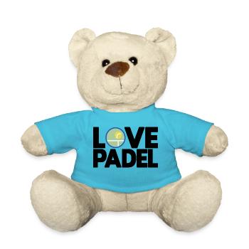 Padel - Geschenk für Padelliebhaber - Teddy - Atollblau - Vorne