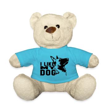 I LIKE MY DOG - MALINOIS - Teddy Bear - atoll blue - Front