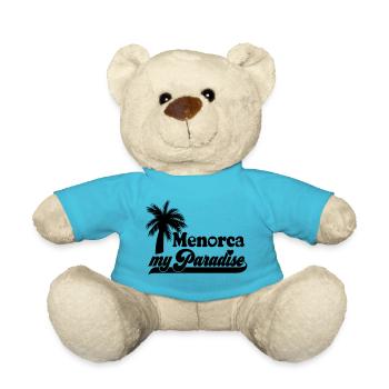 Farbe änderbar | Menorca my Paradise - Teddy - Atollblau - Vorne