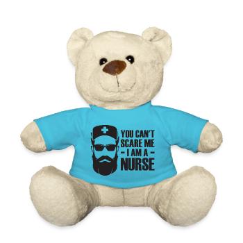 You Can't Scare Me I Am A Nurse - - Teddy - Atollblau - Vorne
