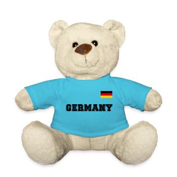 Germany jersey look – GERMANY with flag flag - Teddy Bear - atoll blue - Front