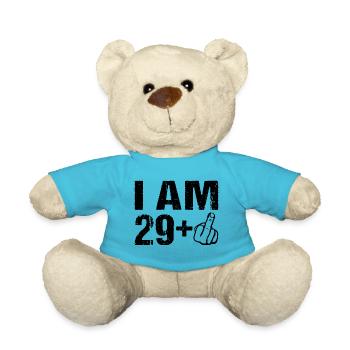 I on the 29+ birthday Humor 30 years - Teddy Bear - atoll blue - Front