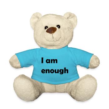i am enough - Teddy Bear - atoll blue - Front