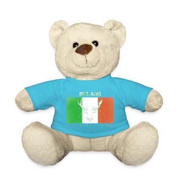 FAUNE ET DE LA FLORE D’IRLANDE Drapeau de l’Irlande - Nounours - bleu outremer - Devant