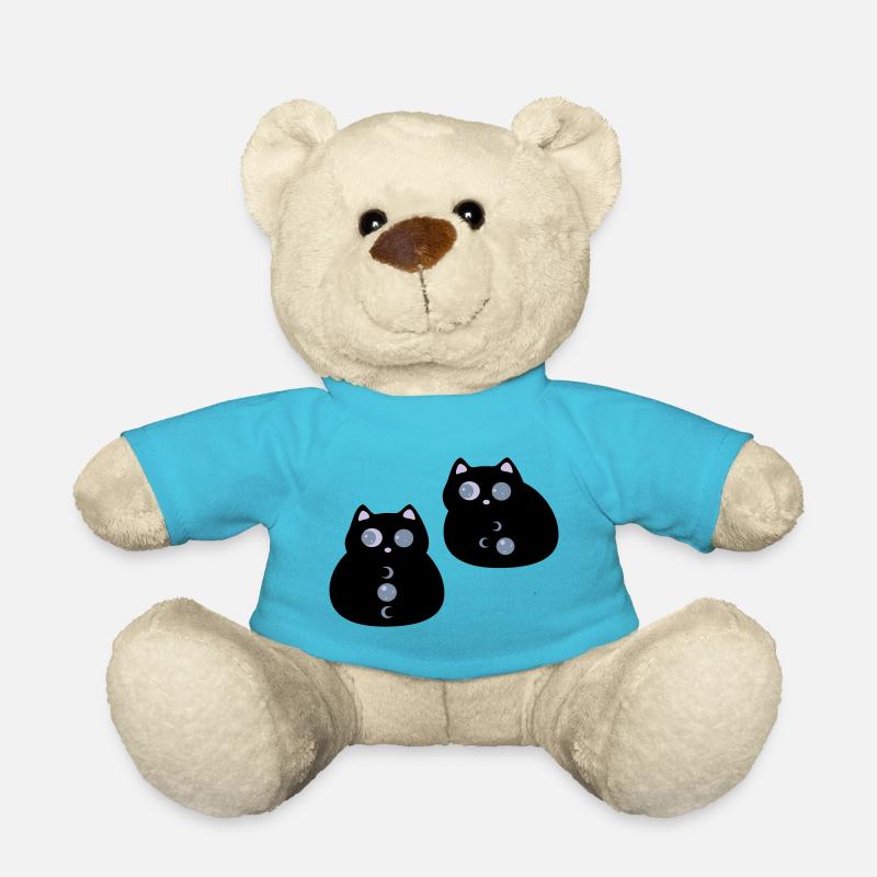 Katzen mit Mondaugen - Teddy - Atollblau