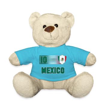 Mexiko Fußball Mannschaft - Teddy - Atollblau - Vorne