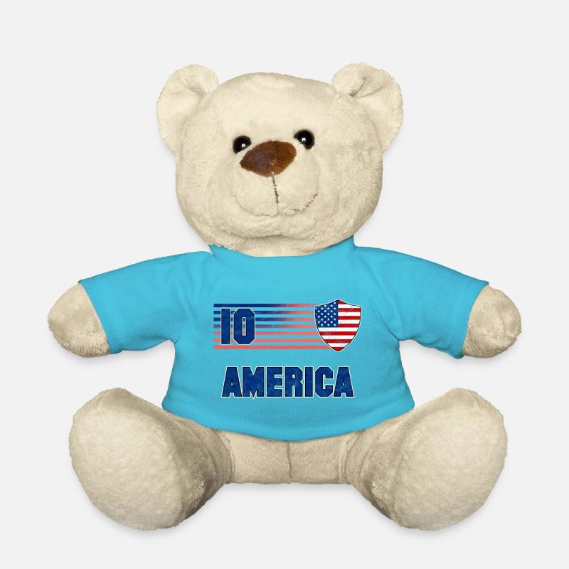 USA Fußball Mannschaft - Teddy - Atollblau