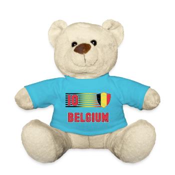 Belgien Fußball Mannschaft - Teddy - Atollblau - Vorne