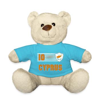 Zypern Fußball Mannschaft - Teddy - Atollblau - Vorne