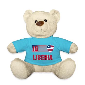 Équipe du Libéria de football - Nounours - bleu outremer - Devant