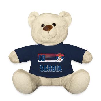 Serbien Fußball Mannschaft - Teddy - French Navy - Vorne