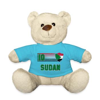 Sudan Football Team - Teddy Bear - atoll blue - Front