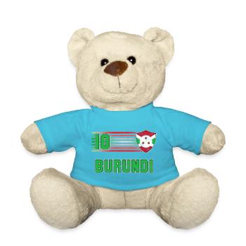 Burundi Fußball Mannschaft - Teddy - Atollblau - Vorne