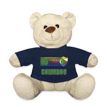 Comoros Football Team - Teddy Bear - french navy - Front