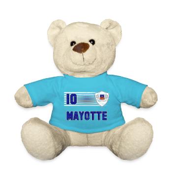 Mayotte Fußball Mannschaft - Teddy - Atollblau - Vorne