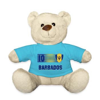 Barbados Fußball Mannschaft - Teddy - Atollblau - Vorne