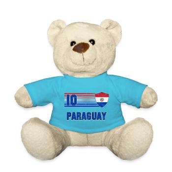 Paraguay Fußball Mannschaft - Teddy - Atollblau - Vorne