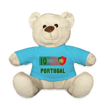 Portugal Fußball Mannschaft - Teddy - Atollblau - Vorne