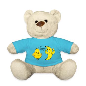 Birne und Banane - Teddy - Atollblau - Vorne