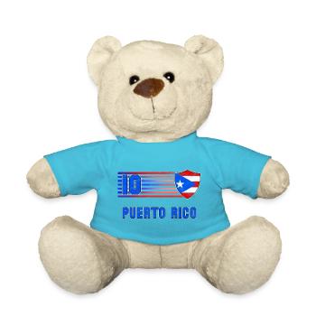Puerto Rico Fußball Mannschaft - Teddy - Atollblau - Vorne