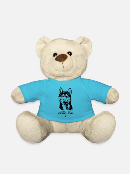 Siberian Husky Dad Hunde Hund Wilsigns - Teddy - Atollblau