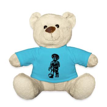 Wiesbadener Einheitsmännchen - Teddy - Atollblau - Vorne