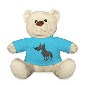 Wolf - Teddy - Atollblau - Vorne
