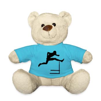 Hürdenlauf Leichtathletik - Teddy - Atollblau - Vorne