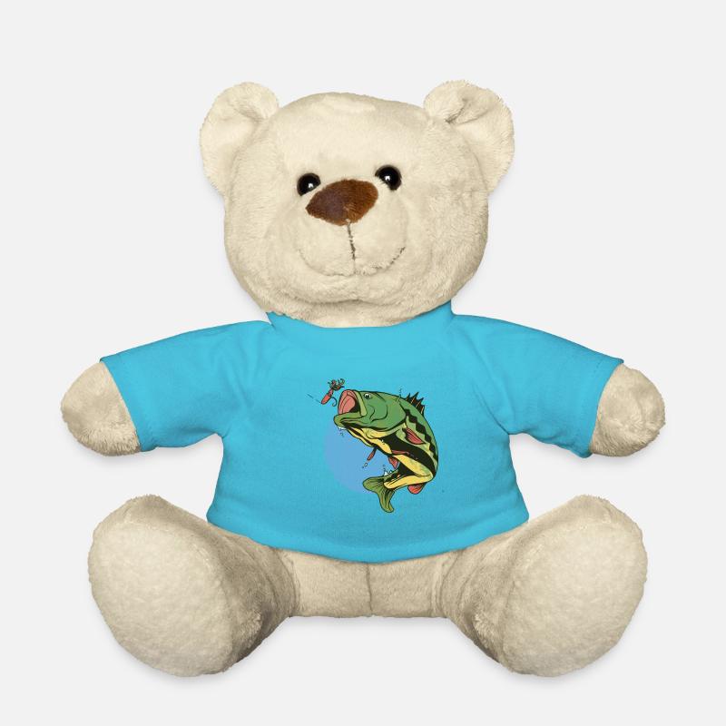 Fliegenfischen Barsch Fisch - Teddy - Atollblau