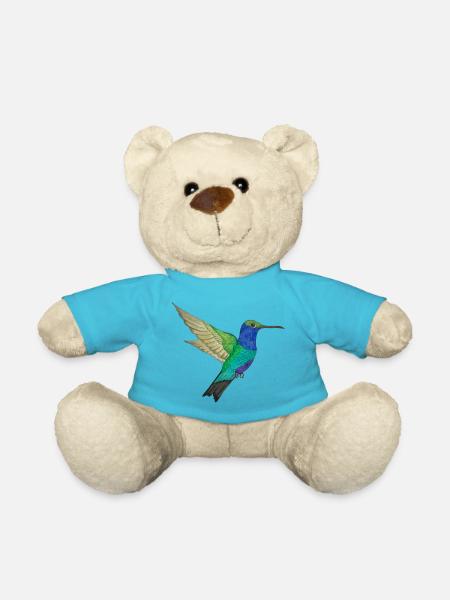 Hummingbird of paradise - Teddy Bear - atoll blue