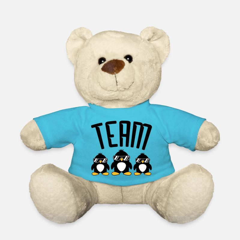 Logo Team Pinguine - Teddy - Atollblau