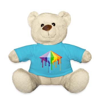 Melting Rainbow Diamond - Teddy Bear - atoll blue - Front