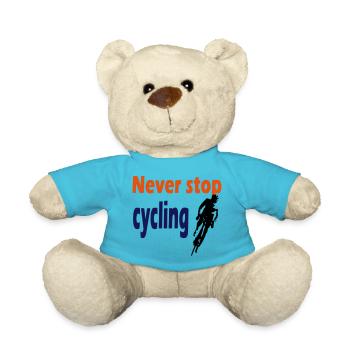 Toujours continuer à faire du vélo - Nounours - bleu outremer - Devant