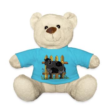 Ram - Teddy Bear - atoll blue - Front