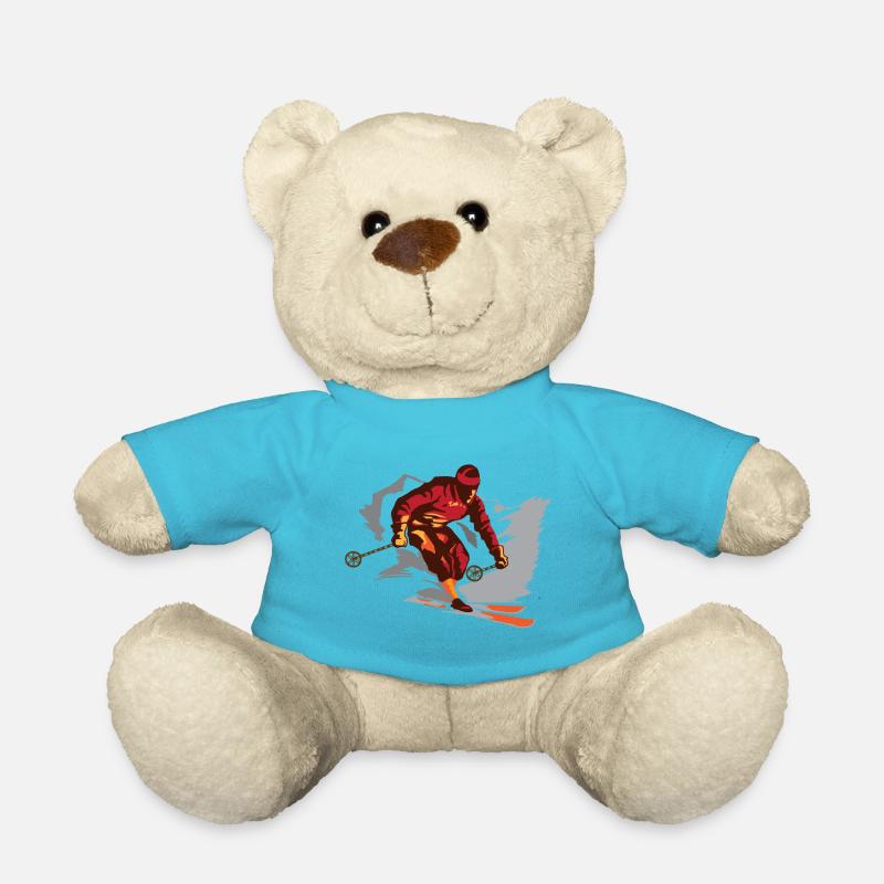 Skier - Teddy Bear - atoll blue