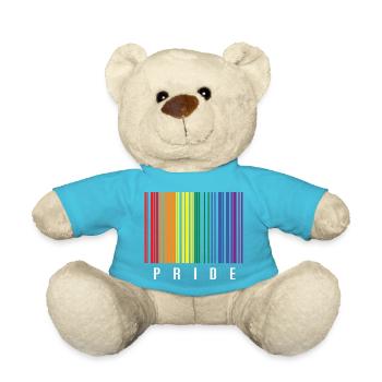 LGBTQ Barcode - Teddy - Atollblau - Vorne