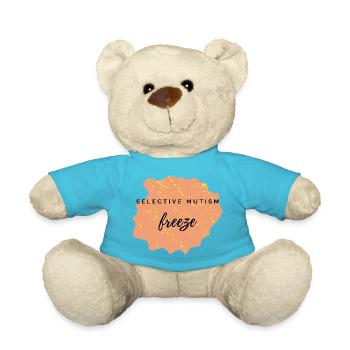 freeze - selective mutism - Teddy Bear - atoll blue - Front