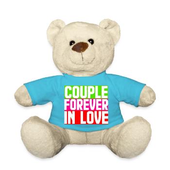 couple amoureux pour toujours - Nounours - bleu outremer - Devant