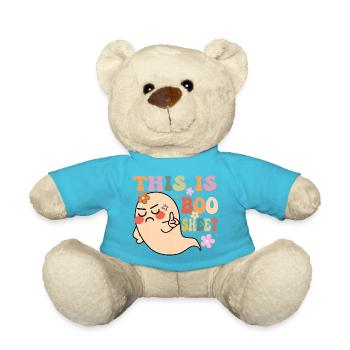 This is Boo Sheet Shit Design Halloween Geschenk - Teddy - Atollblau - Vorne