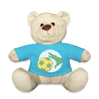 Handball Player Handball Ball Outfit HandballEr - Teddy Bear - atoll blue - Front