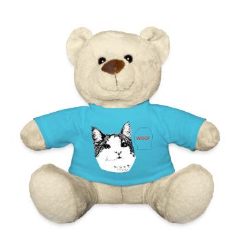 Katzen-Wuff - Teddy - Atollblau - Vorne