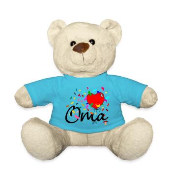 Oma Konfetti - Teddy - Atollblau - Vorne