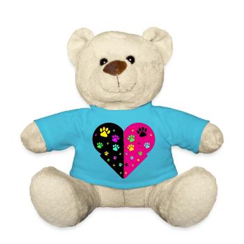cat paws - Teddy Bear - atoll blue - Front