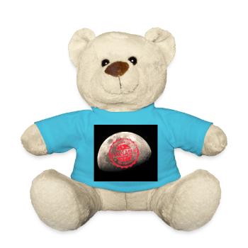 Moon, crescent, planet - Teddy Bear - atoll blue - Front