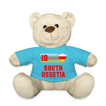 South Ossetia Football Team - Teddy Bear - atoll blue - Front