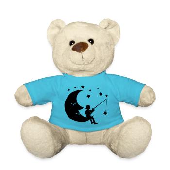 Kind angelt Sterne - Teddy - Atollblau - Vorne