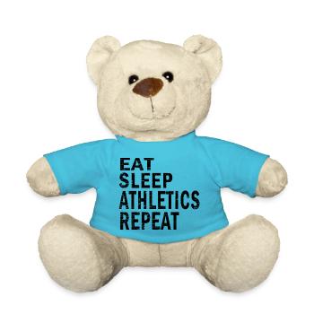 Eat sleep Athletics repeat for Athletics lovers - Teddy Bear - atoll blue - Front