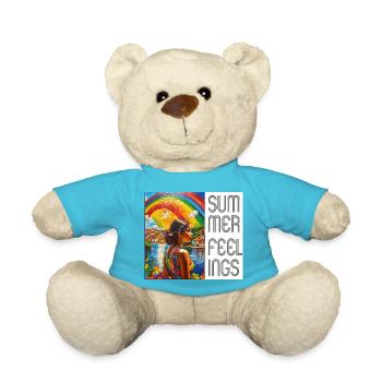 Summer Feeling: Regenbogen über einer brasilianisc - Teddy - Atollblau - Vorne