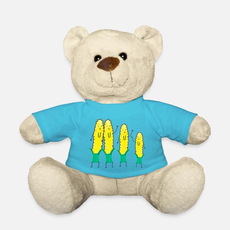 Einen schönen Herbst! Ja, es ist MAIS! - Teddy - Atollblau